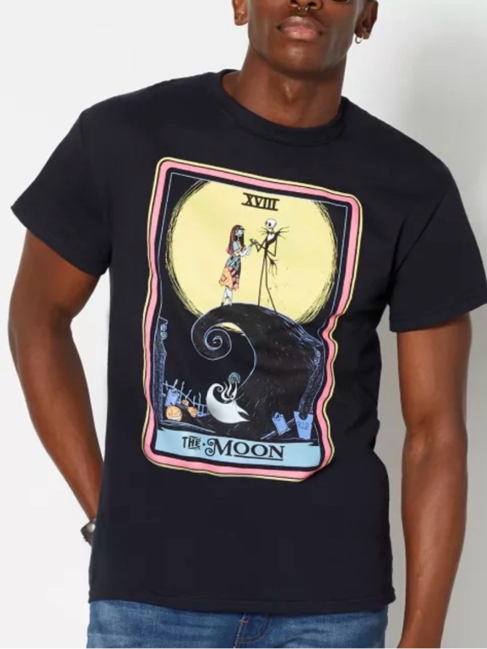 Disney Black‎ Short-Sleeve 'The Moon' Graphic Tee